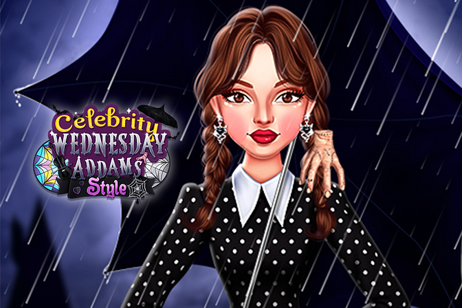 Celebrity Wednesday Addams Style