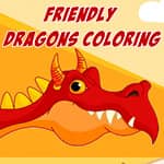 Friendly Dragons Coloring