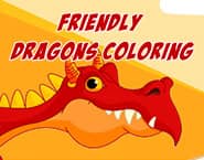 Friendly Dragons Coloring