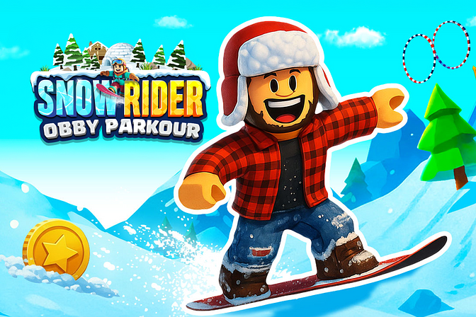 Snow Rider Obby Parkour