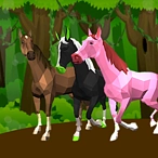 Horse Family Animal Simulation 3D